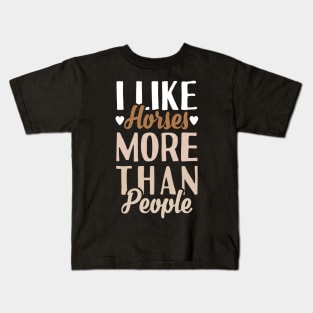 I Like Horses Kids T-Shirt